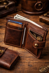 handcrafted leather wallet