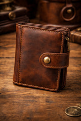 handcrafted leather wallet