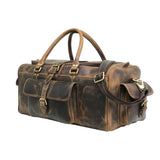 Vintage Leather Traveler Duffle Bag – Distressed Full-Grain Weekender
