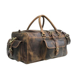 Vintage Leather Traveler Duffle Bag – Distressed Full-Grain Weekender