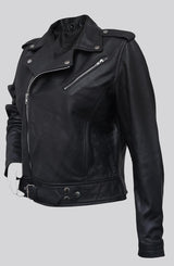 Women’s Leather Biker Style Jacket